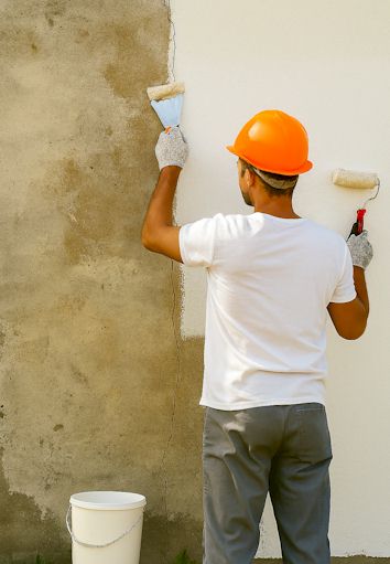 Revêtements de murs peinture-ravalement